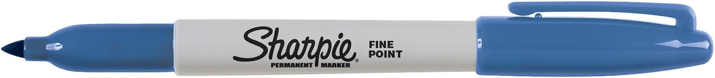 Sharpie Permanent Markers, Fine Point, Black, 12 Count