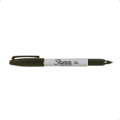 Sharpie Permanent Markers, Fine Point, Black, 12 Count