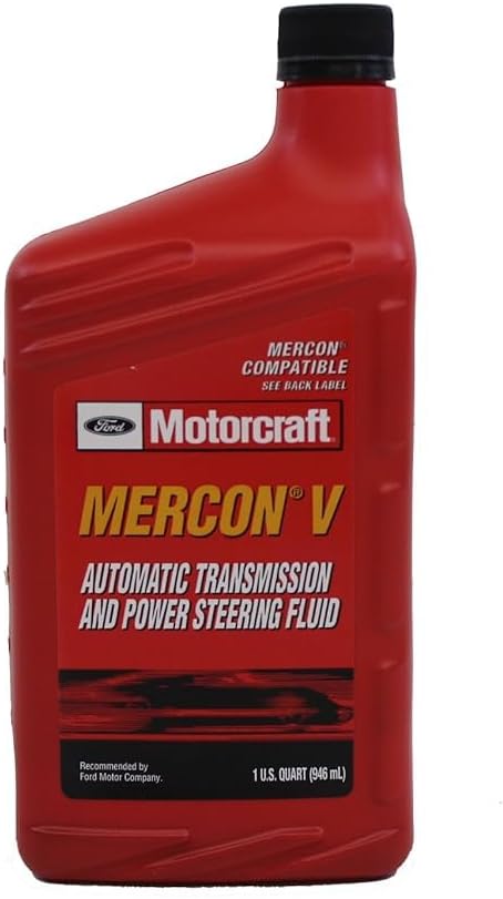 Ford Genuine XT-5-5QM MERCON-V Automatic Transmission and Power Steering Fluid - 5 Quart