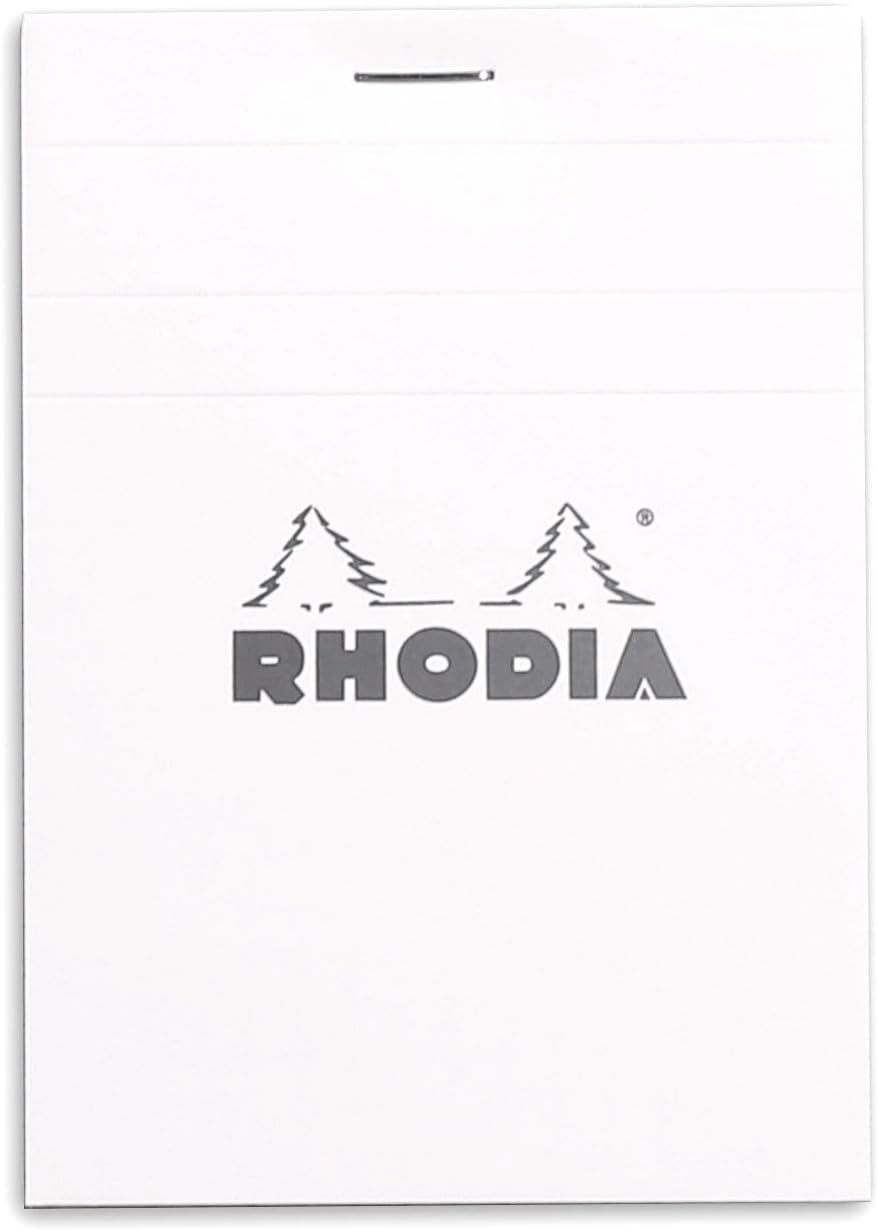 Rhodia 80 Sheet Graph Notepads, 4 by 6", Black