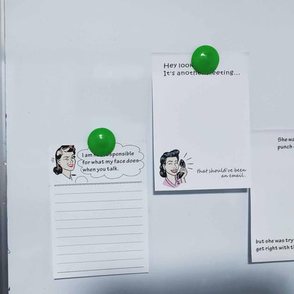 DUGUTUL 4 Funny Novelty Memo Pads,4 x 5.5 in(10x14cm),200 sheets,Coworker Gifts for Women,Funny Notepads for Office,Women Office Note Pad,Perfect Novelty gift for Boss,Coworker,Friend or Family(A)