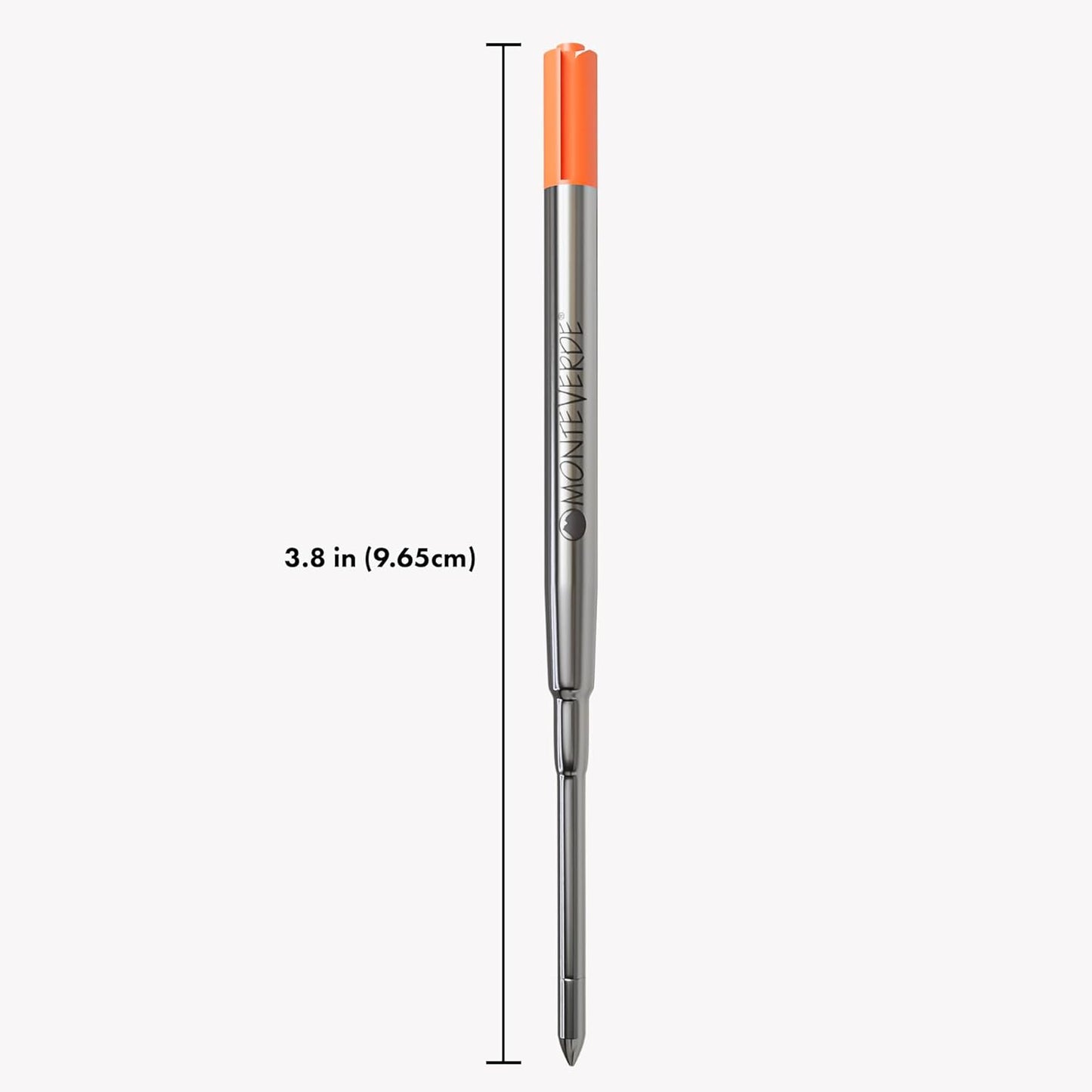 Monteverde Soft Roll Ballpoint Pen Refills to Fit Parker-Style Pens, Medium Point, Brown, 2-Pack, Smooth Writing Technology for Parker, Conklin, Schmidt, and More
