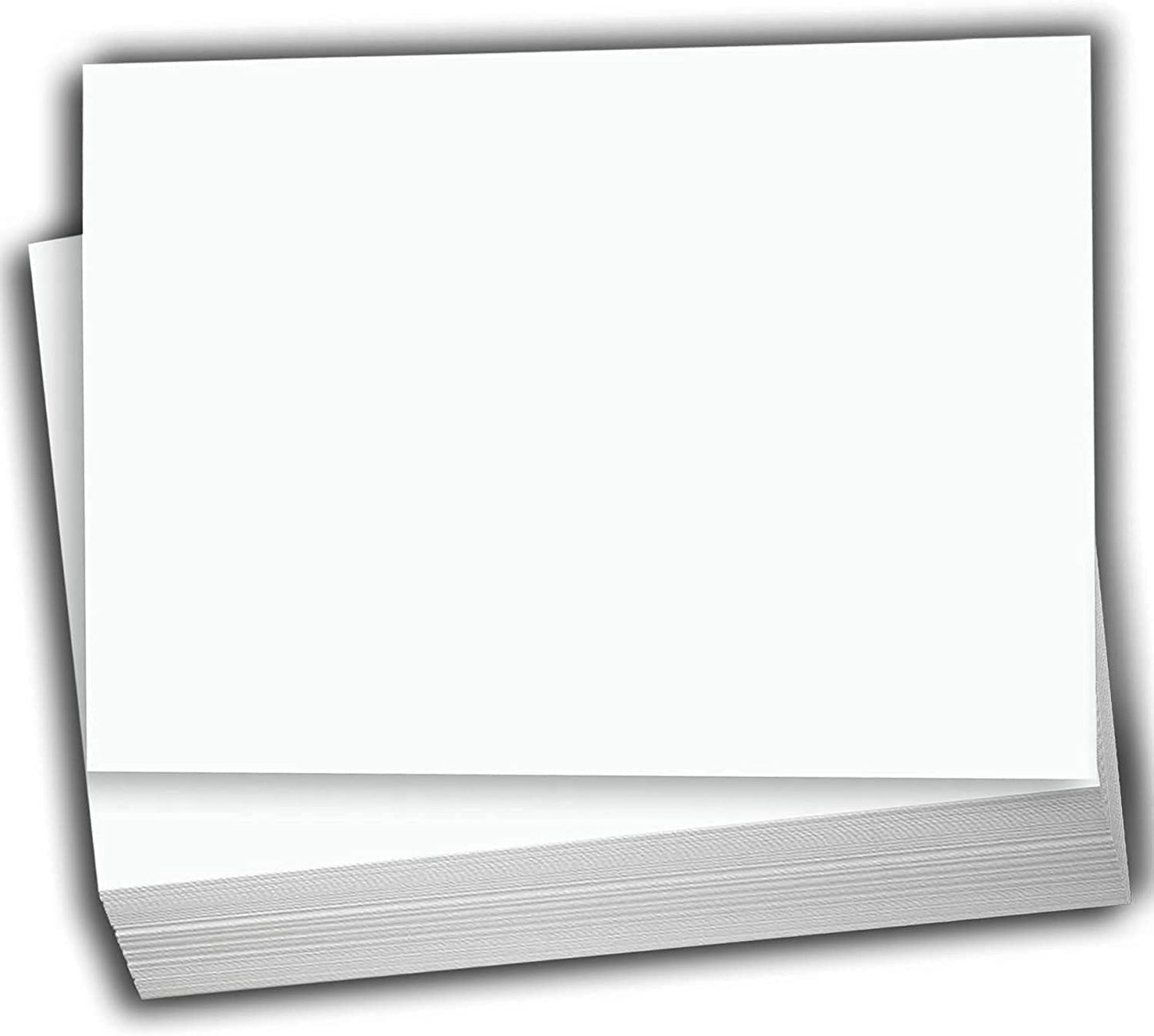 Hamilco Blank Index Cards 6" x 9" Card Stock 65lb Cover White Cardstock Paper - 100 Pack