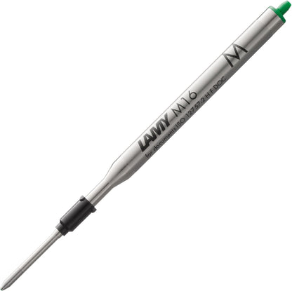 Lamy M16 ballpoint pen refill with large capacity, metal - Original replacement refill for all ballpoint pen models - Indelible - Broad line width in black ink