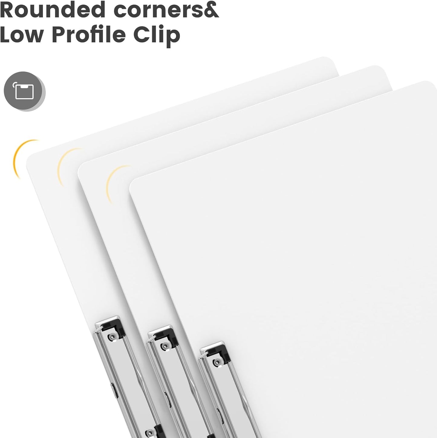 Extra Large 11x17 Clipboards, Plastic Black Drawing Boards, Horizontal Clip Board, Landscape Layout. Suitable for Watercolor, Sketching, Painting. Art & Drafting Supply