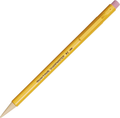 Paper Mate SharpWriter Mechanical Pencils, 0.7mm, HB #2, Yellow, 12 Count
