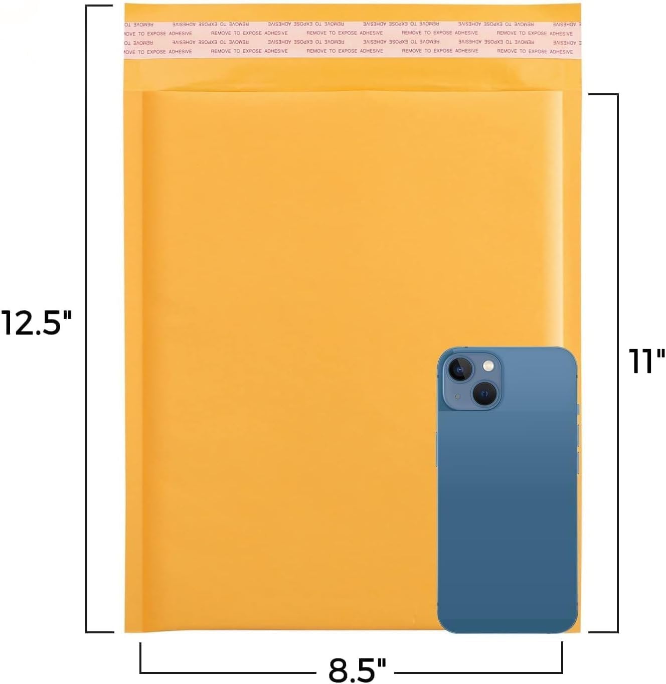 Fuxury Kraft Bubble Mailer 4x8” 50Pack Padded Envelopes Usable Size 4x7" Strong Adhesion Thick Bubble Envelopes Waterproof Cushioned Bubble Mailers Packaging for Small Business #000 Yellow