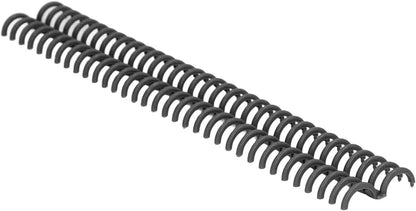10 Pcs 15mm/0.59 in Binding Coils 32 Loop Spine for Books, Plastic Binding Rings for Manual Binding Machine, Wire Coils for Report Covers, Documents, Presentations, DIY Projects(Black)
