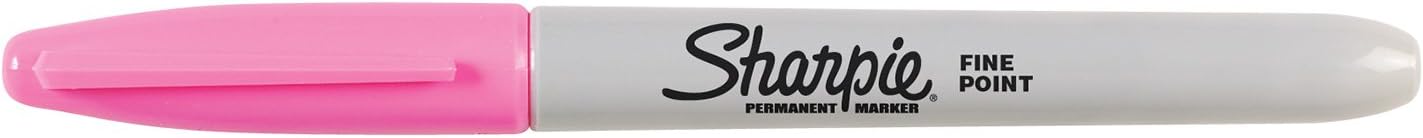 Sharpie Permanent Markers, Fine Point, Black, 12 Count