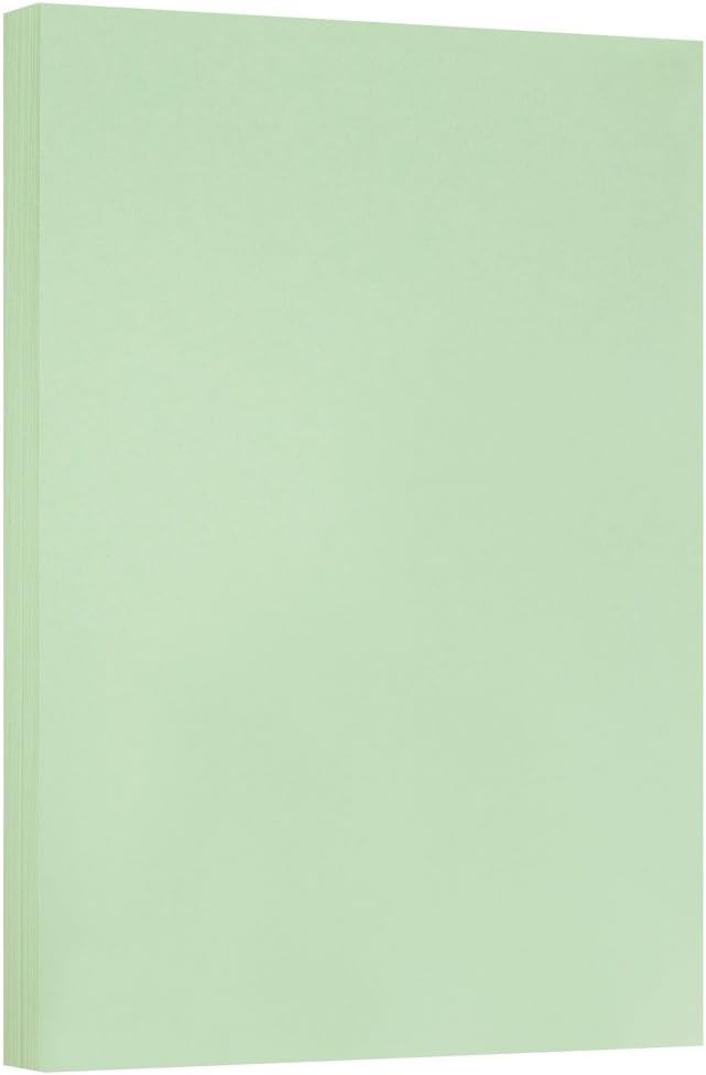 JAM PAPER Vellum Bristol 65lb Cardstock - 8.5 x 11 Coverstock - 147 gsm - Cream - 50 Sheets/Pack