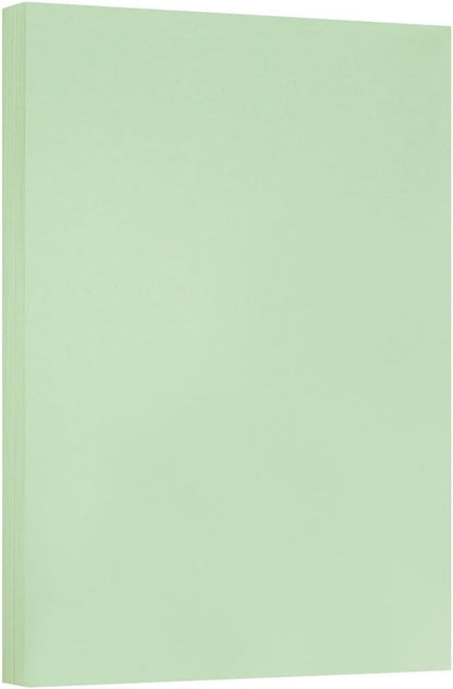 JAM PAPER Vellum Bristol 65lb Cardstock - 8.5 x 11 Coverstock - 147 gsm - Cream - 50 Sheets/Pack