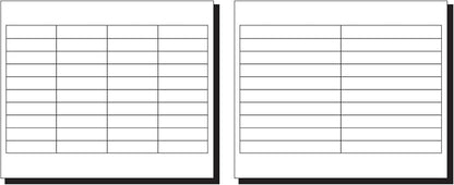 Avery Printable Tab Inserts for Hanging File Folders, 1/2" x 2", 1/5 Cut, White, 100 Index Tab Inserts (11136)