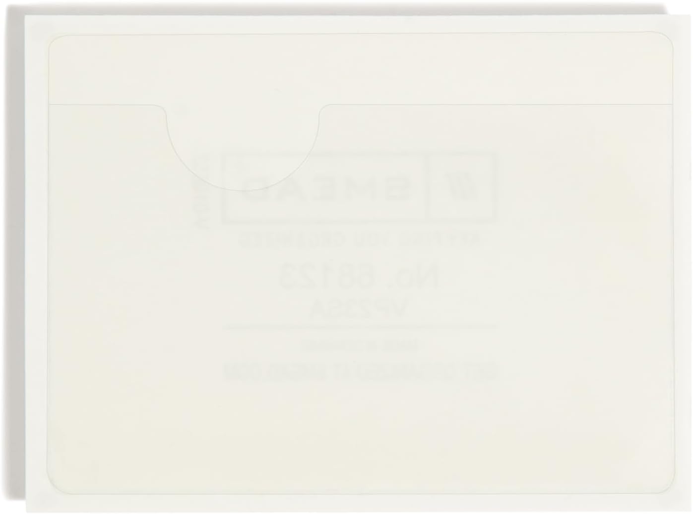 Smead Self-Adhesive Poly Pocket, Document, Clear Pockets, Storage Labels, 100 per Box, 103 Mm W x 76 Mm H, 68123