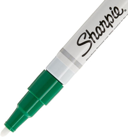 Sharpie Oil-Based Paint Marker, Fine Point, Green, 1 Count - Great for Rock Painting