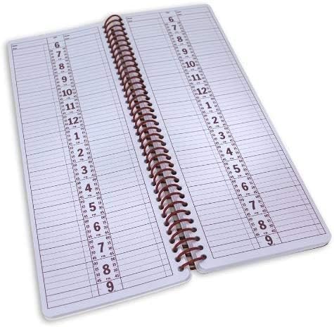Portage Notebooks Appointment Book - Large 8.5" x 13.5" Undated Planner for Daily Scheduling - 4 Column Professional Daily Planner Undated for Office, Home, or Salon Use