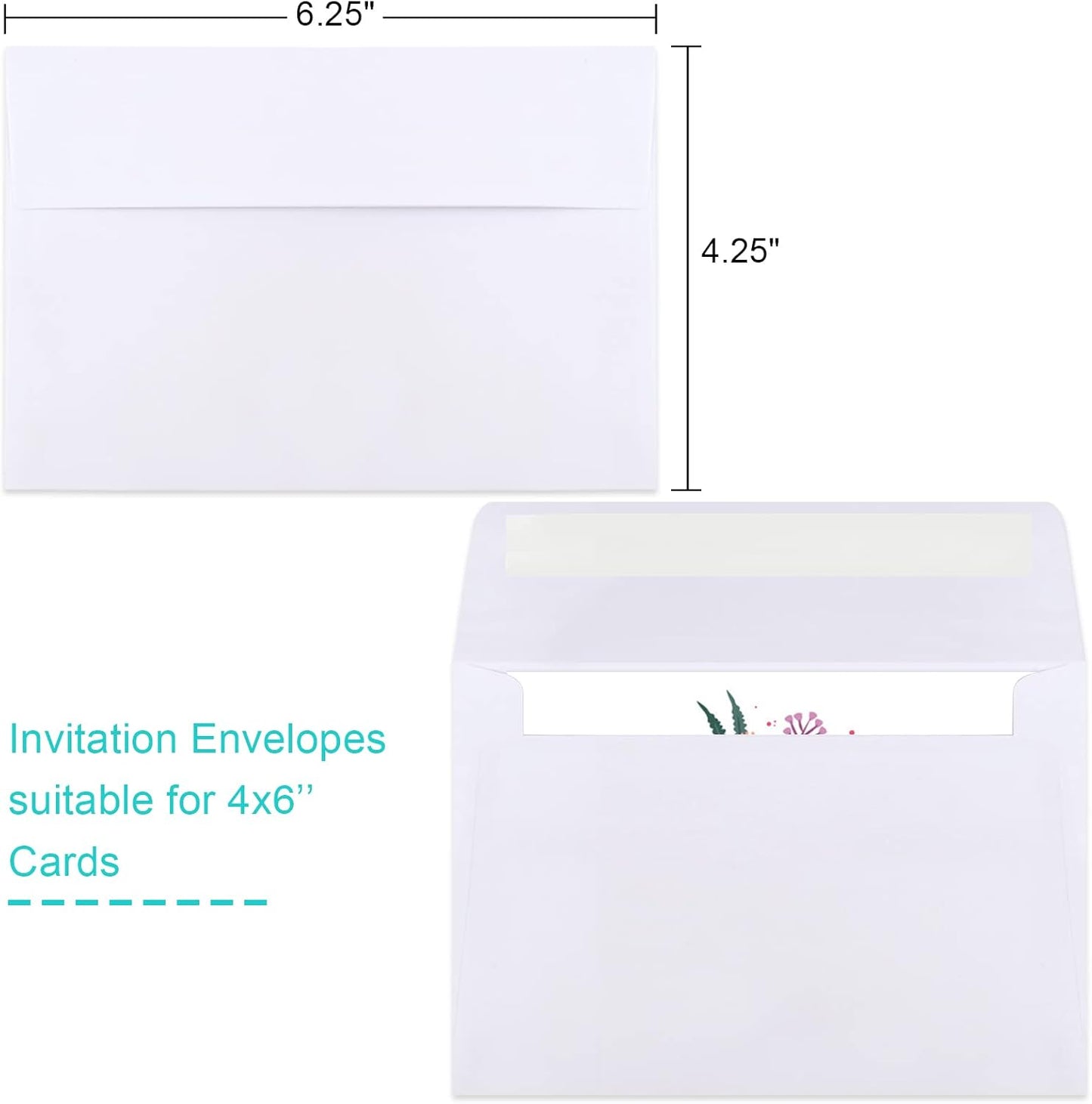 Joyberg 72 Packs #10 Envelopes, Business Envelopes, Envelopes Self Seal, Security Envelopes, Peel and Seal Closure, Size 4-1/8 X 9-1/2 Inches, White, 26LB