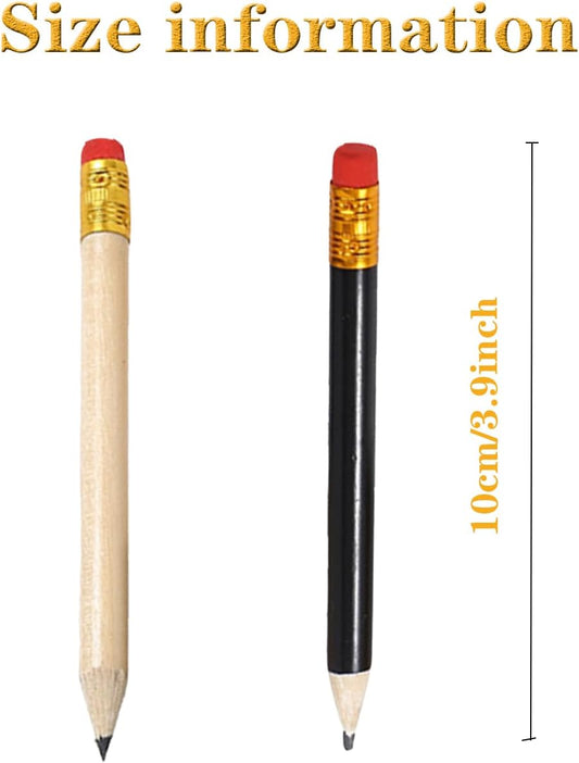 Golf Pencils Bulk,Pre Sharpened Pencils, Mini mall Pencils,Baby Shower Pencils Bridal Shower Pencils Half Pencils(24Pcs)