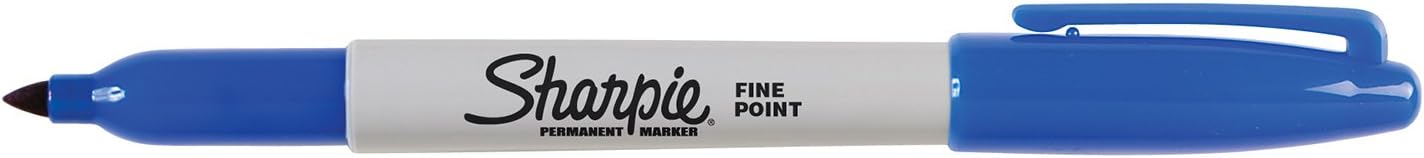 Sharpie Permanent Markers, Fine Point, Black, 12 Count