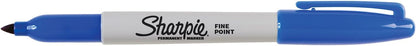 Sharpie Permanent Markers, Fine Point, Black, 12 Count