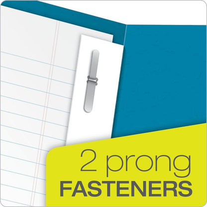 Oxford Two-Pocket Folders w/Fasteners, Red, Letter Size, 25 per Box (57711)