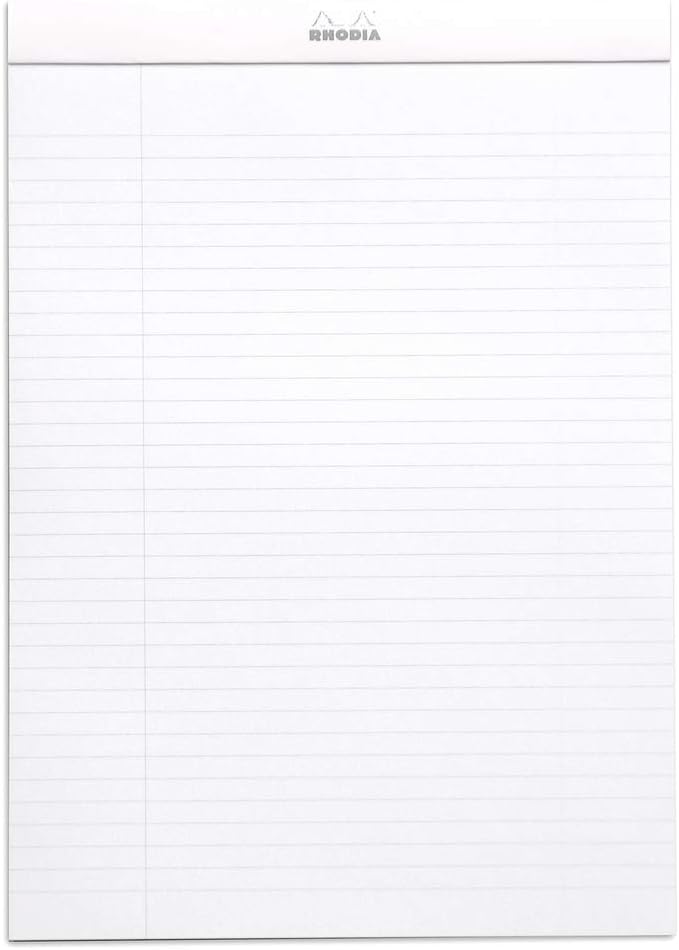 Rhodia Head Stapled Pad, No16 A5, Dot - Black