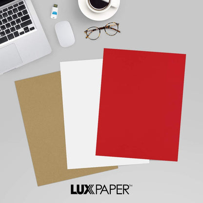 LUXPaper 8.5" x 11" Paper | Letter Size | Pastel Canary Yellow | 60lb. Text | 50 Qty