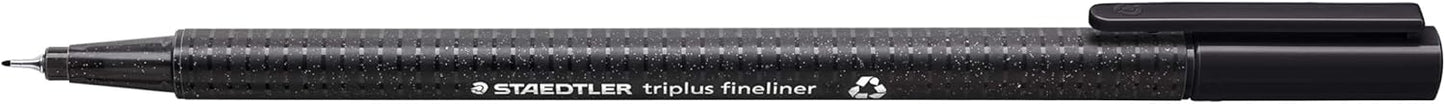 STAEDTLER Triplus Fineliner 334-3 Tips - Blue (Pack of 10)