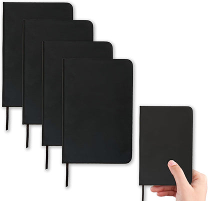 TUZAA 2 Pack Notebook Journal, 160 Pages Pocket Notepad with Waterproof Cover, Mini Memo Pads for Home, School, College, Office, Work, Travel (Brown)