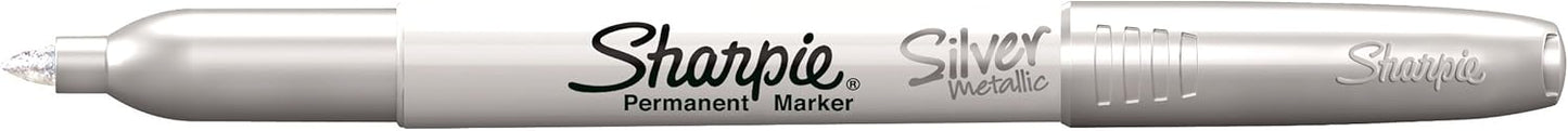Sharpie Permanent Markers | Fine Point for Bold Details | BlackBlueRed and Green Ink Colours | 4 Marker Pens