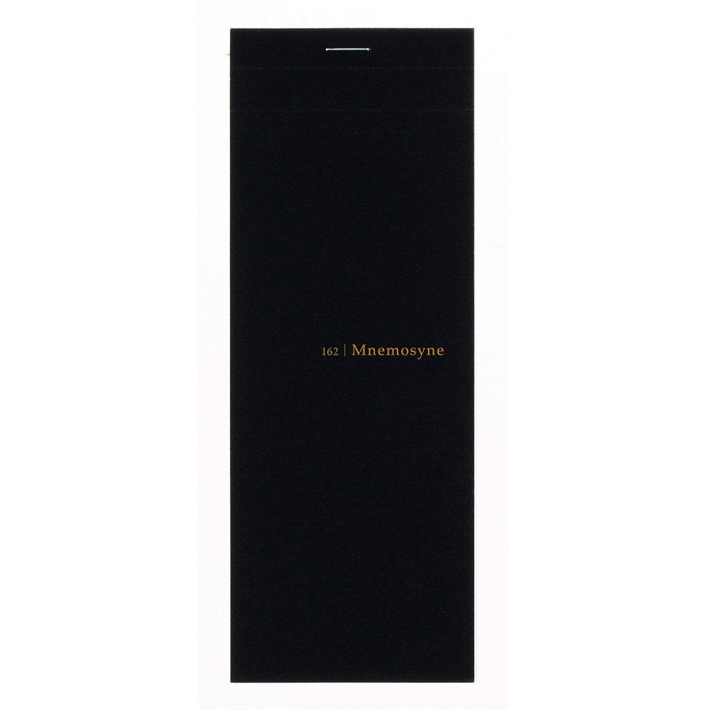 Maruman Mnemosyne Stapled Grid Notepad- Long Vertical 7.87" x 2.95" Layout, 50 Sheets / 100 Pages, 5mm Graph Paper Notepad, Perforated Pages, Vertical Binding, With Quality Paper Made in Japan