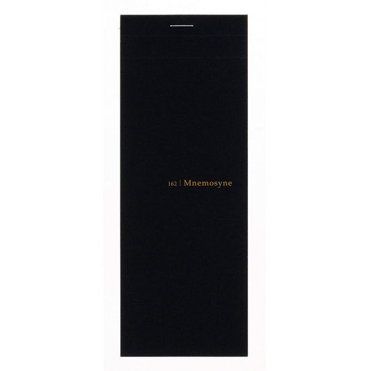 Maruman Mnemosyne Stapled Grid Notepad- Long Vertical 7.87" x 2.95" Layout, 50 Sheets / 100 Pages, 5mm Graph Paper Notepad, Perforated Pages, Vertical Binding, With Quality Paper Made in Japan