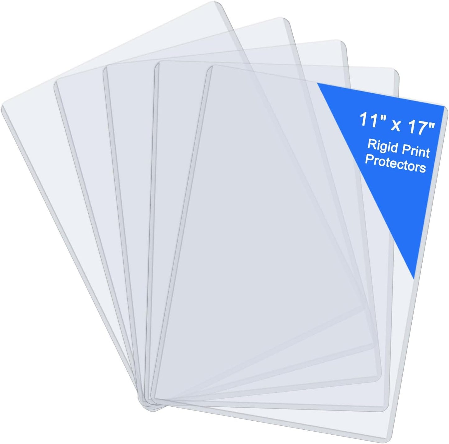 8.5" x 11" Hard Plastic Sheet Protectors, Rigid Clear Waterproof Protectors, Paper Sleeves Photo Plastic Sleeves (14 Pack)