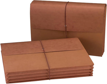 Smead Redrope Expanding File Wallet, Flap and Cord Closure, 5-1/4" Expansion, Legal Size, 10 per Box (71011)