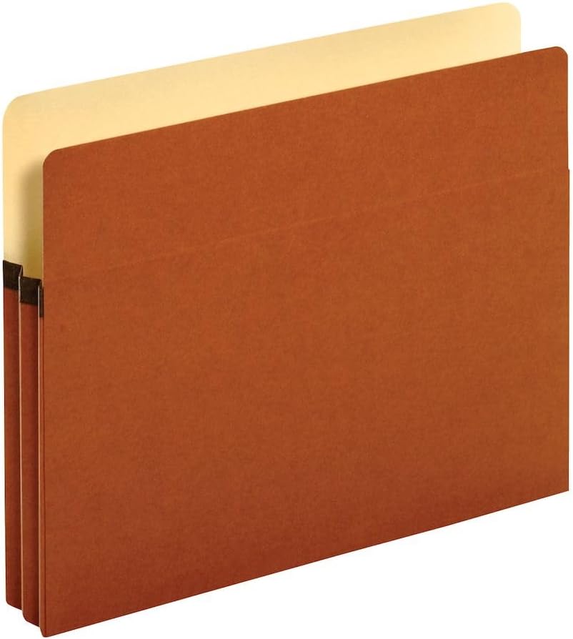 Pendaflex File Pockets, 1.75 Inch Expansion, Brown, Letter, 25 per box (1514C-OX)