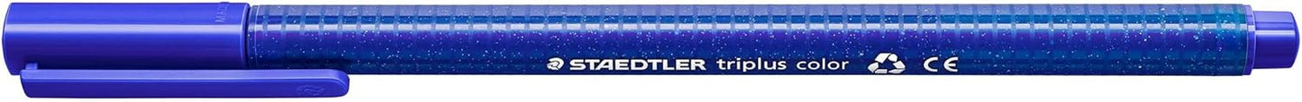 STAEDTLER 323 Triplus Colour Fibre-Tip Pens, 1.0 mm, Assorted Colours, Pack of 10