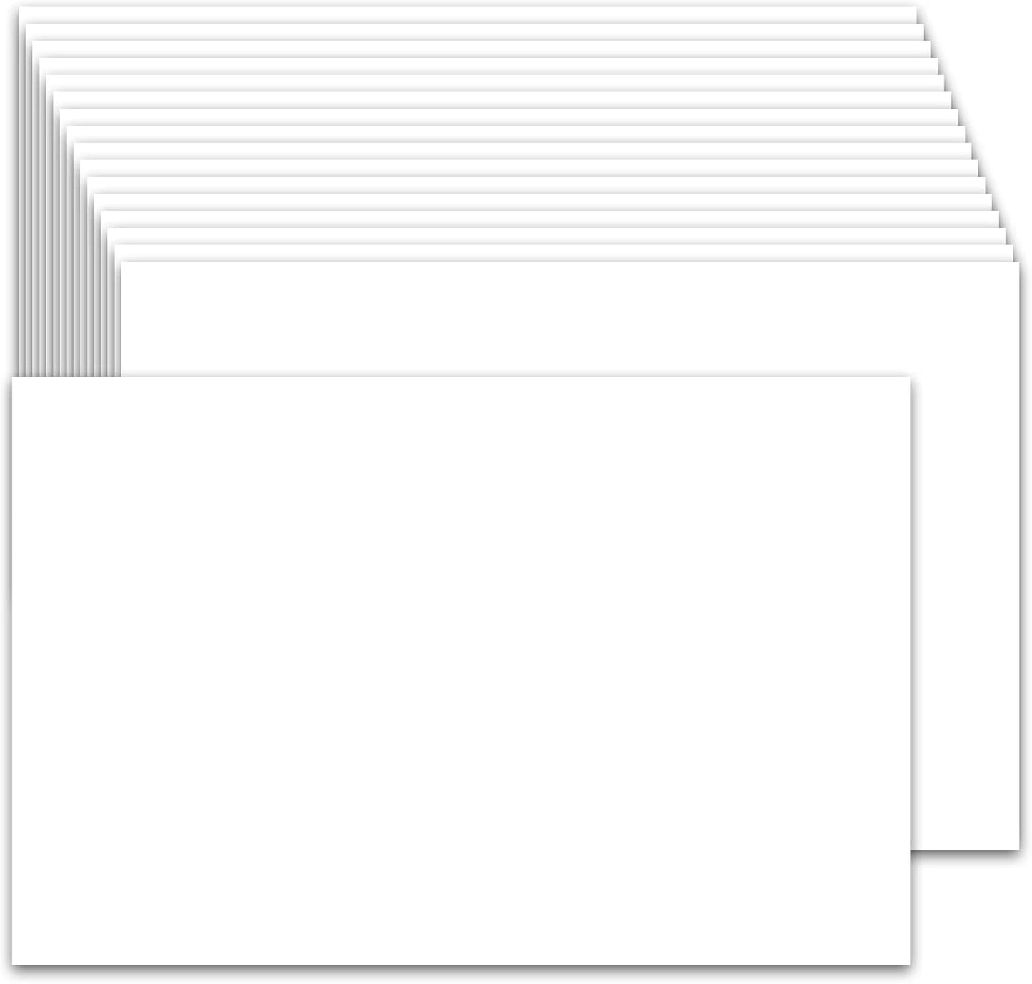 100 Pack 4x6 Cardstock Paper, 80lb White Blank Index Cards Thick Paper Heavyweight Cardstock for Printer, Postcards, Wedding Invitation, Thankyou Cards