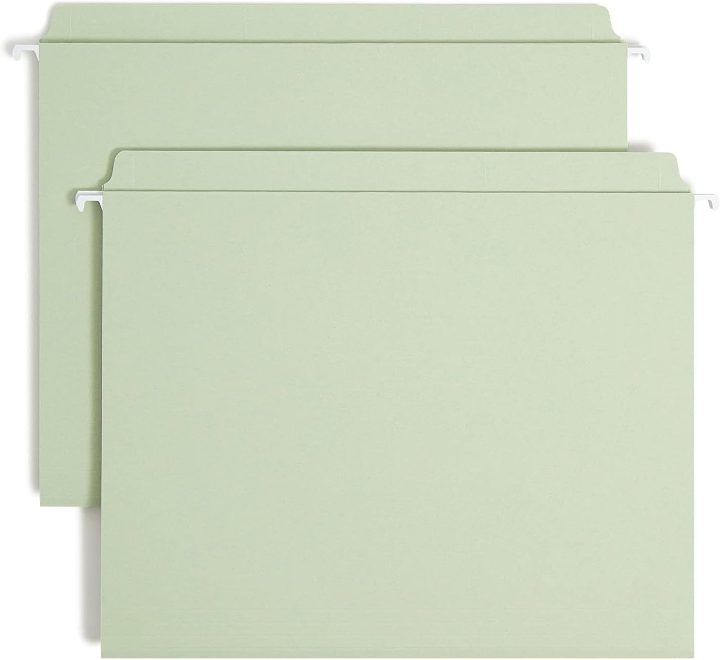 Smead FasTab Hanging File Folder, Straight-Cut Built-in Tab, Letter Size, White, 20 per Box, (64102)