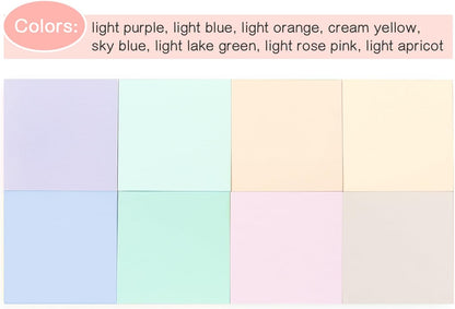 Sticky Notes 3x3 inch Bright Colors Self-Stick Pads 8 Pads/Pack 85 Sheets/Pad Total 680 Sheets