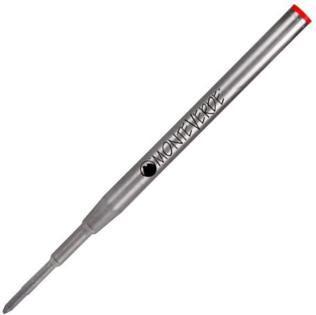 Monteverde USA Capless Ceramic Gel Refills to Fit Montblanc Ballpoint Pens, Fine Point Black Ink, Converts to Capless Rollerball, 2-Pack (M132BK)