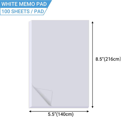 zmybcpack 20 Pack Lined Memo Pads 4”x6” Note Pads - 100 Sheets Each Lined Paper Notepad- Small Memo Scratch Pad Writing Pads(Double Sided Printed)