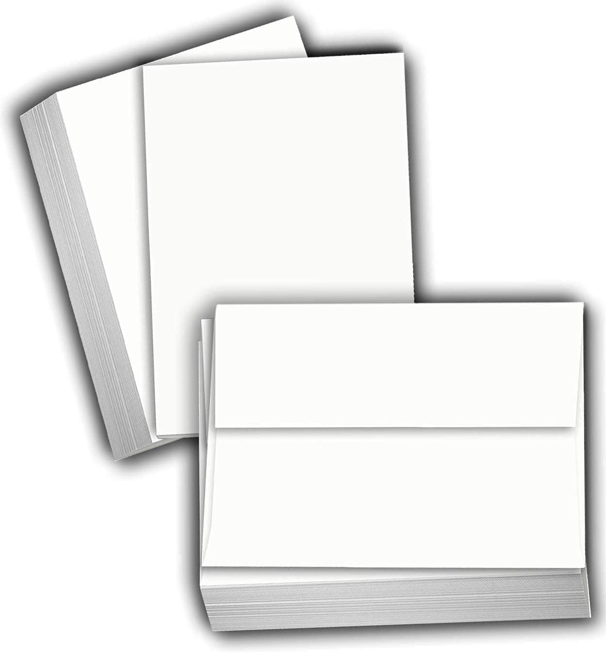 Hamilco Blank Index Cards 6" x 9" Heavyweight Card Stock 80lb Cover White Cardstock Paper - 100 Pack