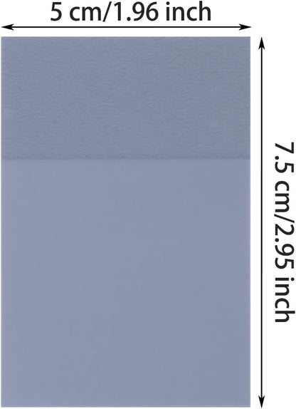 ONLYKXY 2 Pack Rectangle Transparent Sticky Notes 2.95x1.96inch Waterproof Index Sticker Self-Stick Book Tabs 100 Sheets PET Markers Sticky Notes Pad (Dark Blue)