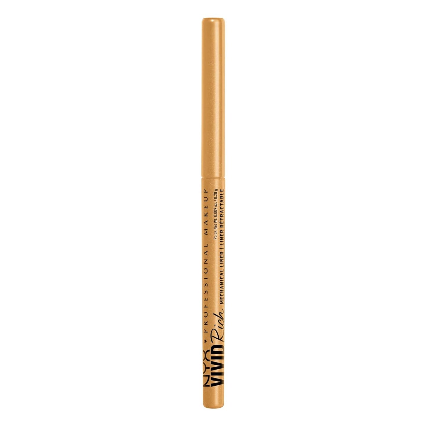 NYX PROFESSIONAL MAKEUP Vivid Rich Mechanical Eye Pencil, Vivid Rich Mechanical, Creamy Retractable Eyeliner - Smokin Topaz, Brown Eyeliner