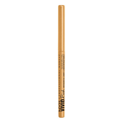 NYX PROFESSIONAL MAKEUP Vivid Rich Mechanical Eye Pencil, Vivid Rich Mechanical, Creamy Retractable Eyeliner - Smokin Topaz, Brown Eyeliner