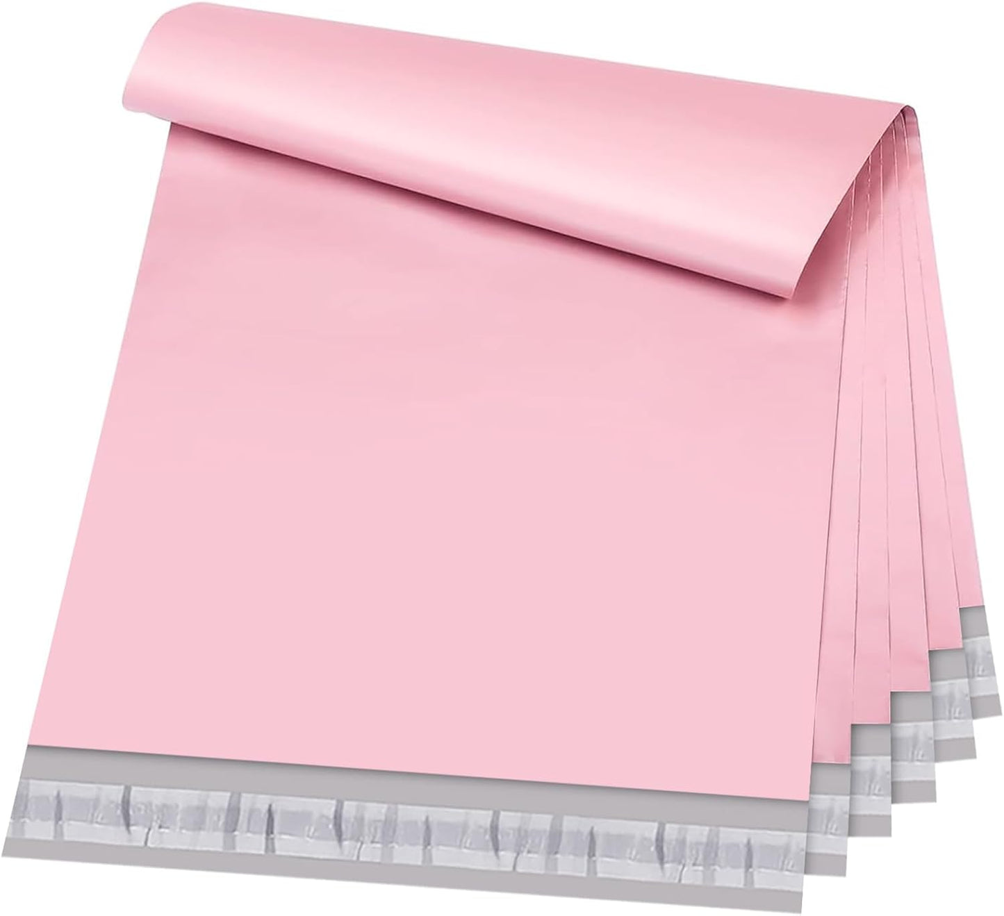 Metronic Poly Mailers 10X13 100 Pack, Strong Adhesive Shipping Envelopes for Clothing, Medium Shipping Bags for Small Businesses, Waterproof Mailers Poly Bags, Packages Bags Light Pink
