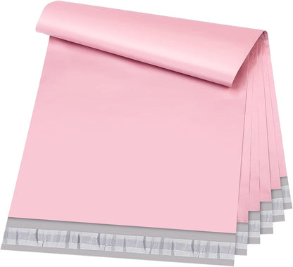 Metronic Poly Mailers 10X13 100 Pack, Strong Adhesive Shipping Envelopes for Clothing, Medium Shipping Bags for Small Businesses, Waterproof Mailers Poly Bags, Packages Bags Light Pink