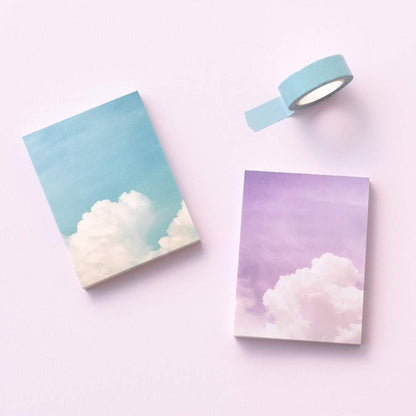 Monolike Memopad Memories design B SET - 4 Packs, 4 Different Designs, 100 Sheets Per Pad, Total 400 Sheets, Note pads, Writing pads, 3.15 x 4.17 Inches