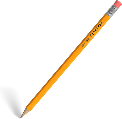 STAPLES Wooden Pencils, #2 Lead, Pre‑Sharpened, Yellow, 72 Pack – Classic Hex Pencils for School, Testing & Office Use