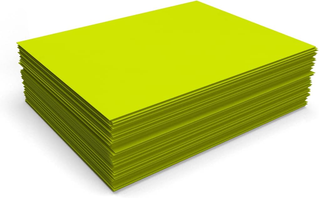 LUXPaper 8.5" x 11" Paper | Letter Size | Pastel Canary Yellow | 60lb. Text | 50 Qty