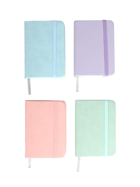 4 Pack Small Notebook Journal, Mini Cute Memo Notepads 4.3" x 3.1" Small Pocket Size Note Pads for Note Taking for Note Taking, Pink, Purple, Green, Blue Note Book
